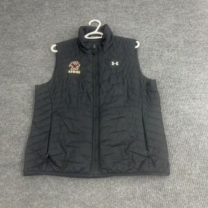 Boston College Under Armour Vest Womens L Black Polyester Puffer Full Zip Sport